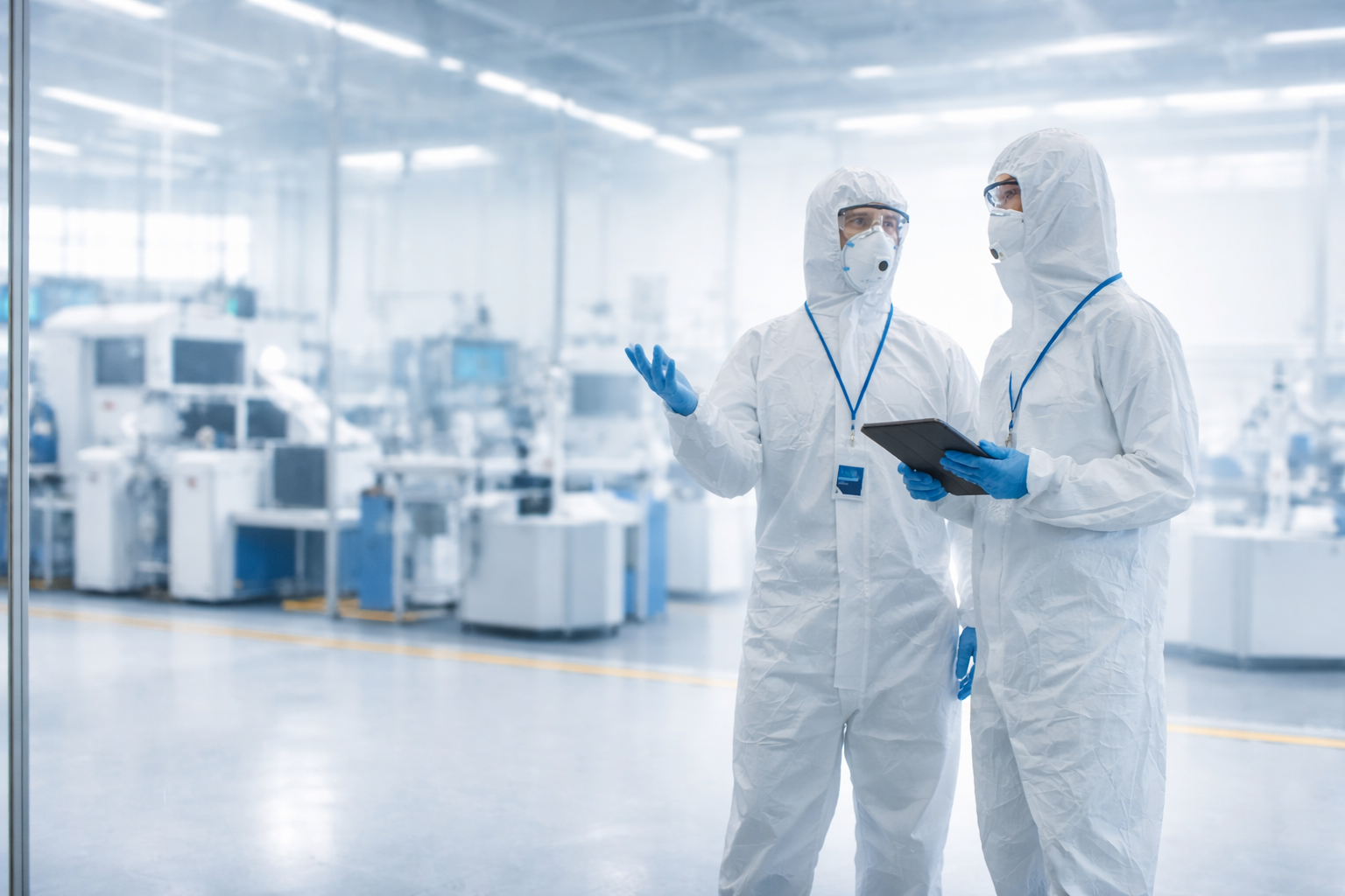 Cleanroom production floor